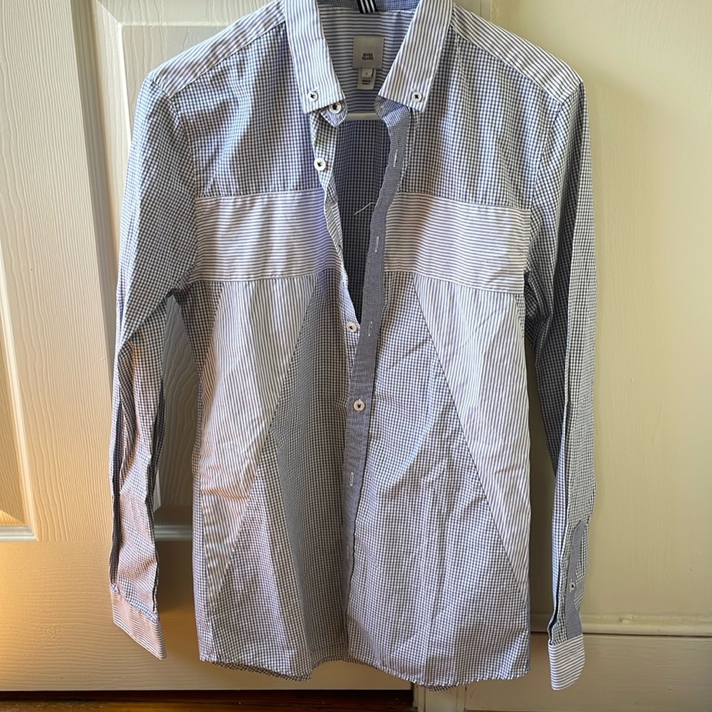 River Island Patterned Button Down